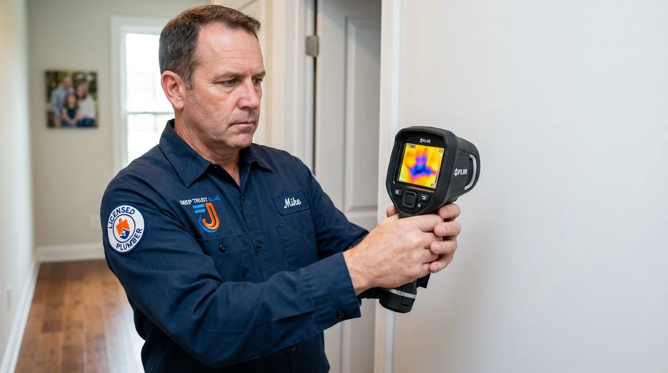 Thermal imaging leak detection by Johns Plumbing LLC in Mullins